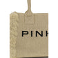 Beige Raffia Shoulder Bag