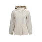 Beige Polyester Shell Jacket