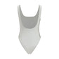 White Polyamide One-Piece Swimsuit