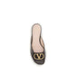 Brown Calf Leather Bos Taurus Flat Sandals