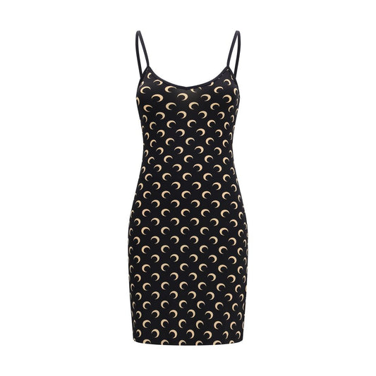 Black Polyamide Casual Dress