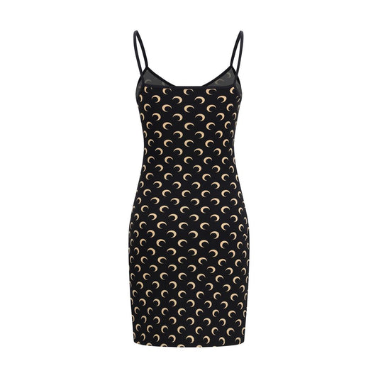 Black Polyamide Casual Dress