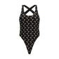 Black Polyamide One-Piece Swimsuit