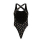 Black Polyamide One-Piece Swimsuit