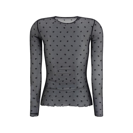 Black Polyamide Pattern Shirt