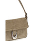 Beige Calf Leather Bos Taurus Shoulder Bag