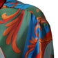 Multicolor Printed Long Sleeve Button Down Shirt Top