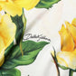 Yellow Rose Floral Long Sleeves Blouse Top