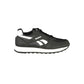 Black Polyester Womens Sneaker
