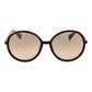 Brown Stainless Steel Sunglasses
