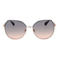 Rose Gold Metal & Plastic Sunglasses