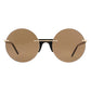 Brown Metal Sunglasses