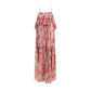 Multicolor Silk Casual Dress