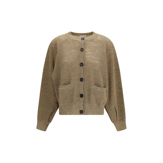Beige Linen Cardigan