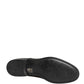 Black Calfskin Leather Derby Men Dress Shoes