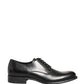 Black Calfskin Leather Derby Men Dress Shoes