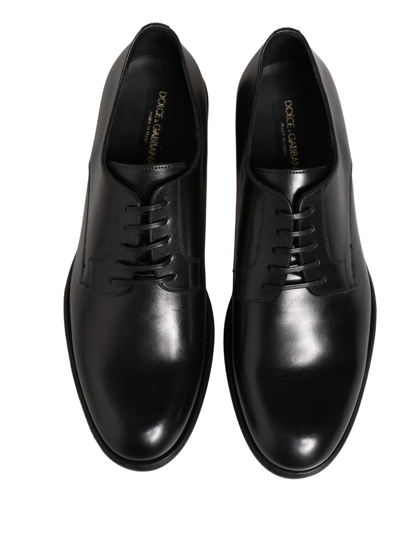 Black Calfskin Leather Derby Men Dress Shoes