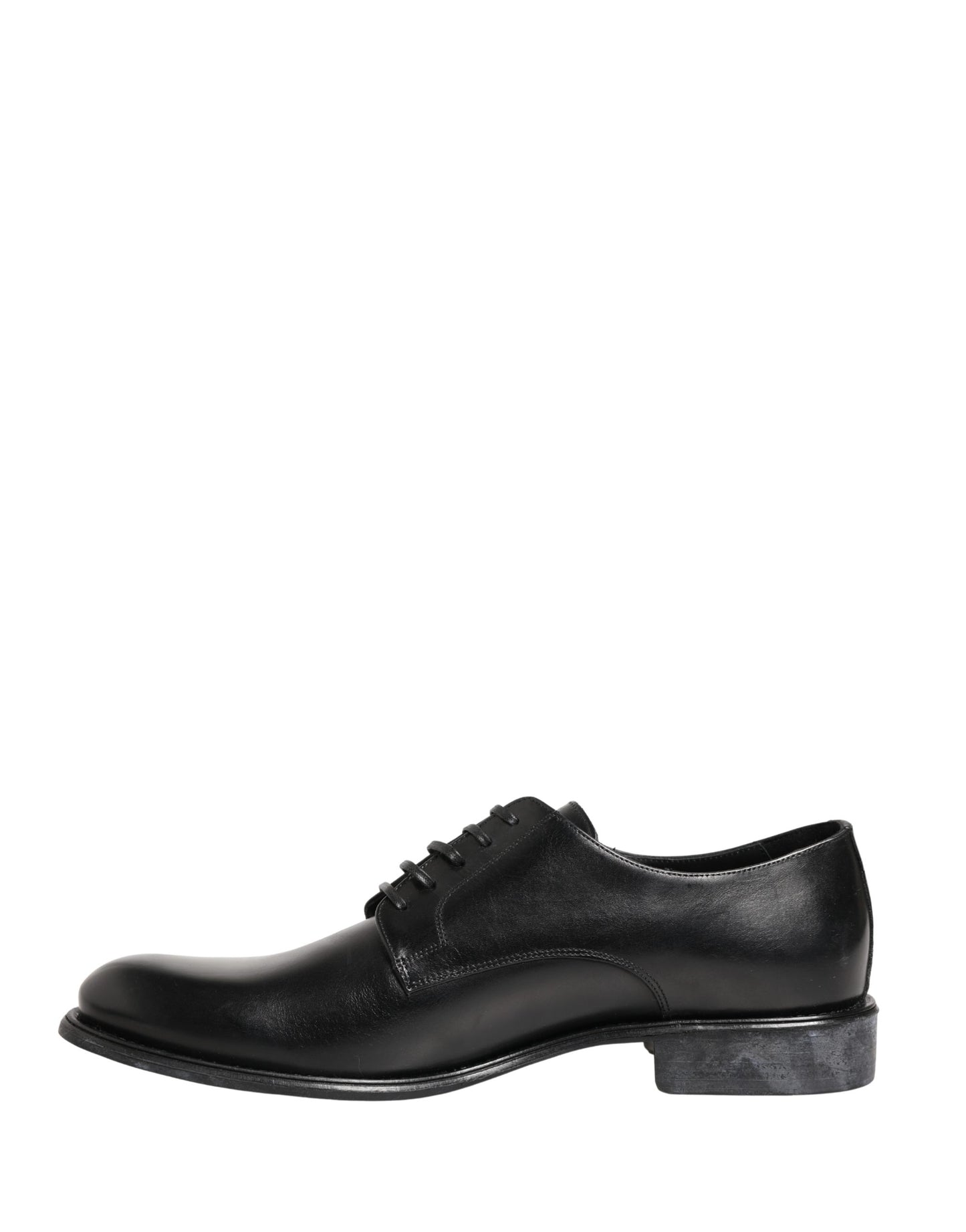 Black Calfskin Leather Derby Men Dress Shoes