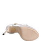 White Platform Ankle Strap Sandals Shoes