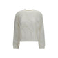 White Cotton Sweatshirt