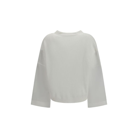 White Cotton Cardigan