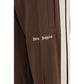 Brown Polyester Joggers (Workout Pants)