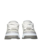 Gray Leather Low Top Sneakers