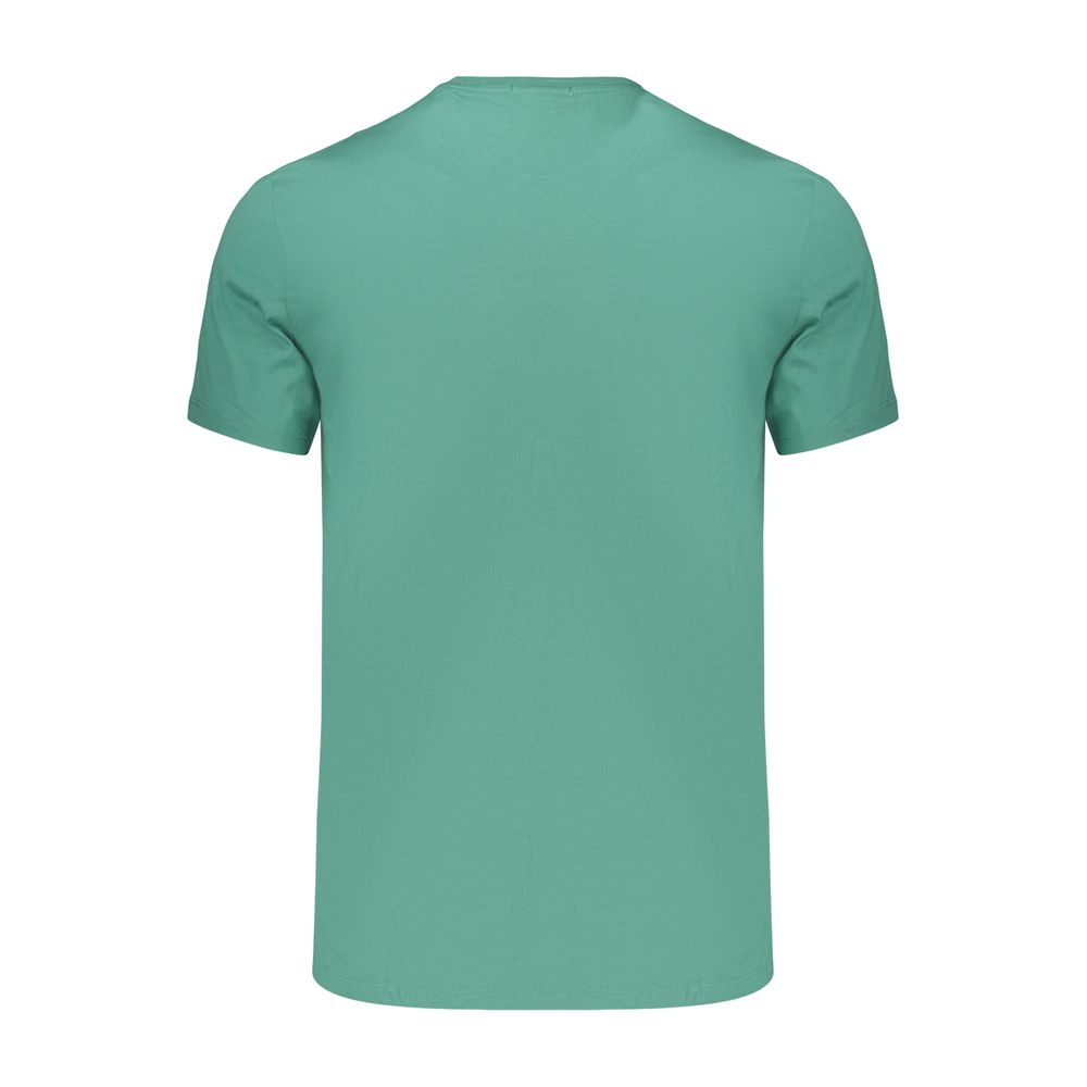 Green Cotton Mens T-Shirt