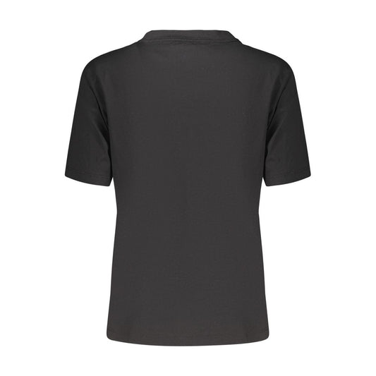 Black Cotton Women's T-Shirt