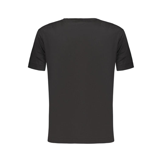Black Cotton Womens T-Shirt