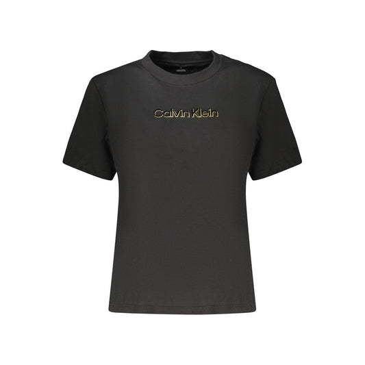 Black Cotton Womens T-Shirt