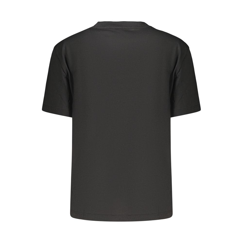 Black Cotton Womens T-Shirt