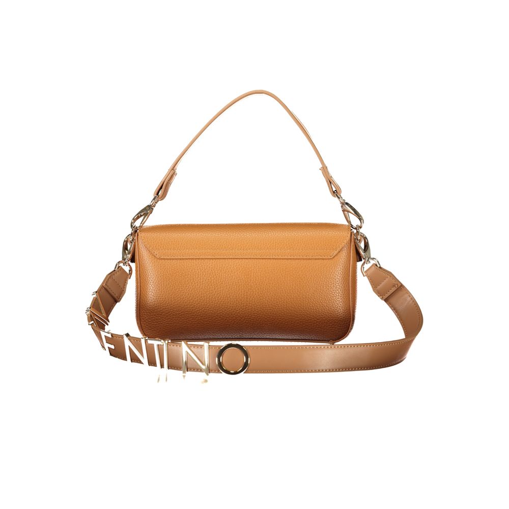 Brown Polyurethane Women's Bag