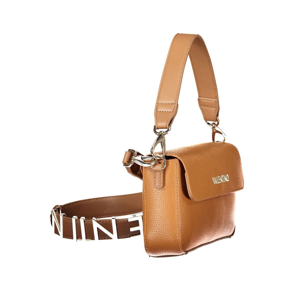 Brown Polyurethane Women's Bag