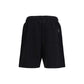 Black Cotton Bermuda Shorts