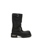 Black Calf Leather Bos Taurus Lace-Up Boots