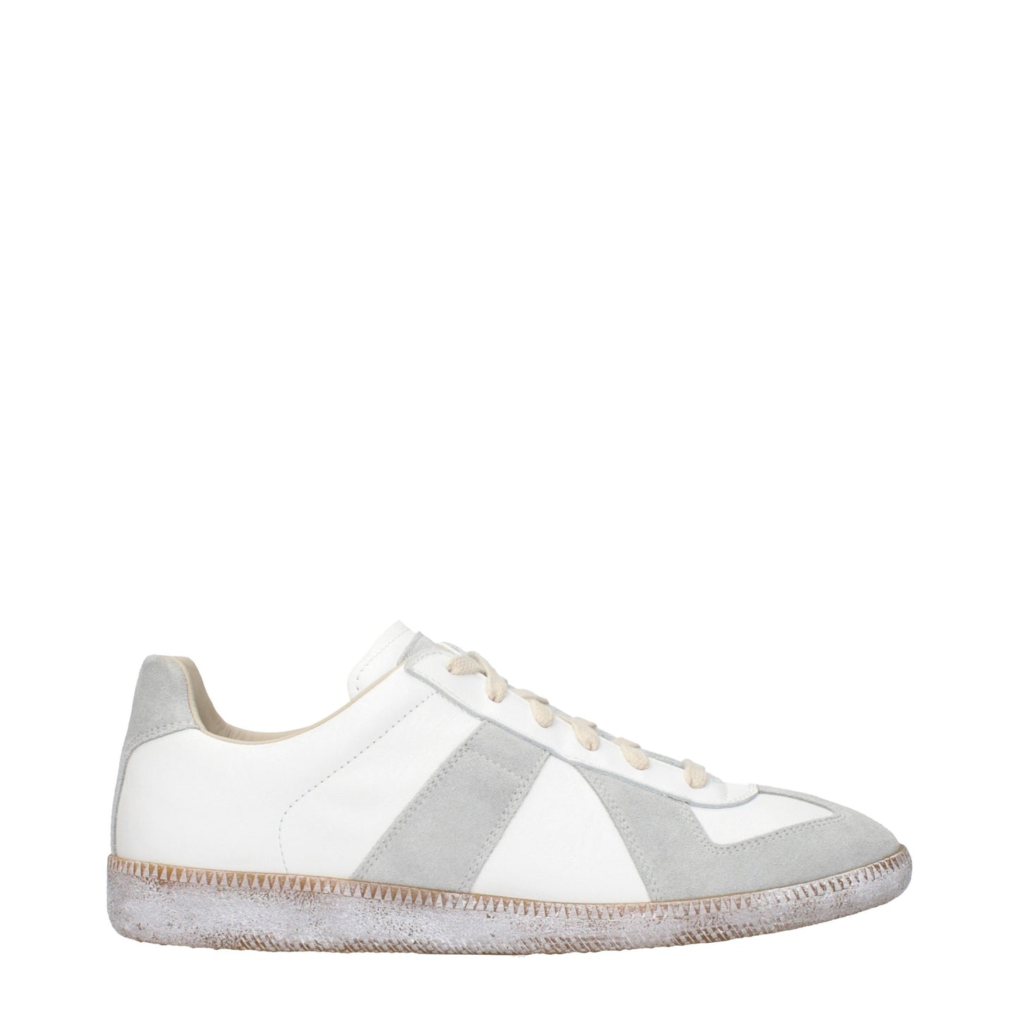 Blue Leather Athletic Sneakers