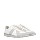 Blue Leather Athletic Sneakers