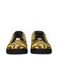 Black Leather Chunky Sneakers