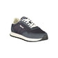 Blue Polyester Men's Sneaker