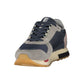 Blue Polyester Men's Sneaker