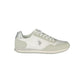 White Polyurethane Women's Sneaker