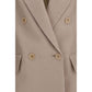Beige Silk Blazer