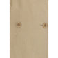 Beige Linen Sleveless Jacket