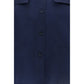 Blue Silk Shirt
