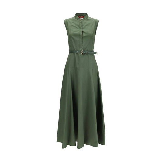 Bicolor Cotton Casual Dress