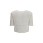 White Polyamide Cardigan