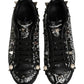 Black Portofino Graffiti Stud Sneakers Shoes