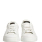 White Black Portofino Leather Sneakers Shoes