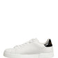 White Black Portofino Leather Sneakers Shoes